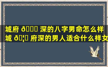 城府 🐅 深的八字男命怎么样「城 🦈 府深的男人适合什么样女人」